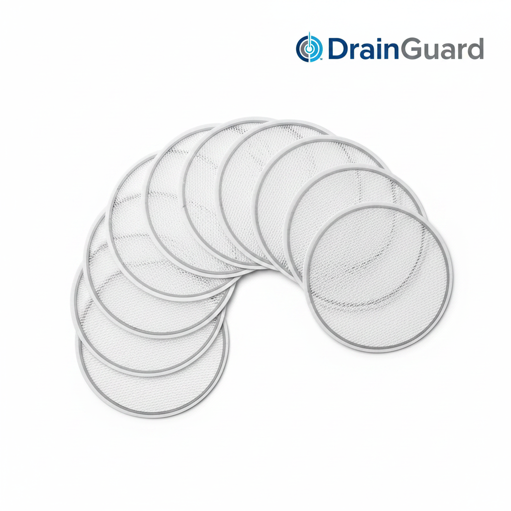 Disposable Drain Mesh Stickers 30 Pack