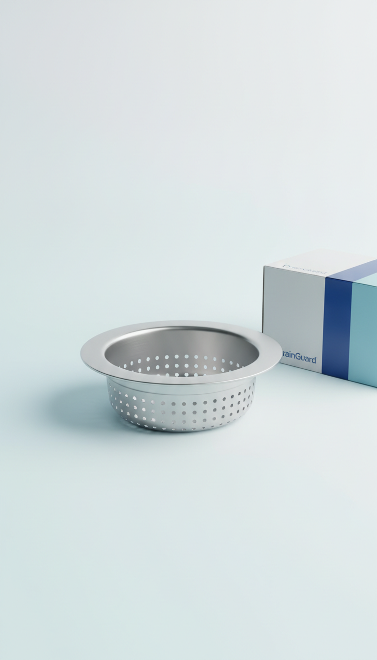 Standard stainless steel sink strainer