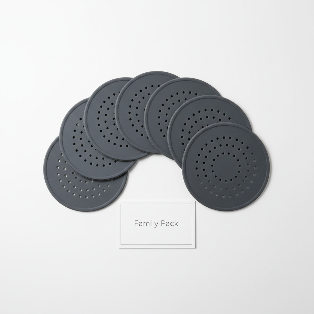 Family Pack of 5 Silicone Drain Hair Catchers